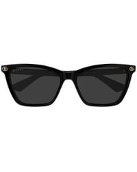 Gucci - Double G Square-Frame Sunglasses - Lyst