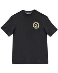 Just Cavalli - Logo-Print Cotton T-Shirt - Lyst