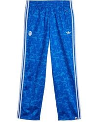adidas - X Bape Camouflage-Print Side-Stripe Track Pants - Lyst