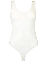 Toccin - Lila Lace Bodysuit - Lyst