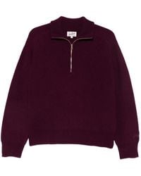 MC2 Saint Barth - Isalyn Ribbed-Knit Quarter-Zip Sweater - Lyst