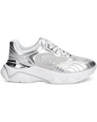 Guess - Perforated Logo Low-Top Sneakers - Lyst