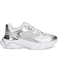 Guess - Perforated Logo Low-Top Sneakers - Lyst