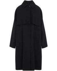 Jil Sander - Storm-Flap Wool Coat - Lyst