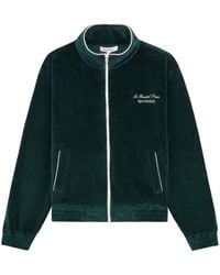 Sporty & Rich - Faubourg Cotton Velour Track Jacket - Lyst