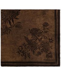 Ferragamo - Floral-Print Silk Scarf - Lyst