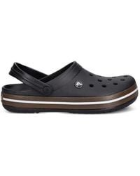 Crocs™ - Crocband Perforated Logo-Patch Mules - Lyst