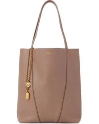 Chloé - Mittelgroßer Spin Tote Bag mit Kettendetail - Lyst