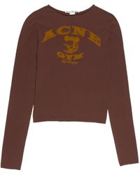 Acne Studios - Pullover mit Gym-Print - Lyst