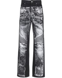 Balmain - Wide Jeans - Lyst