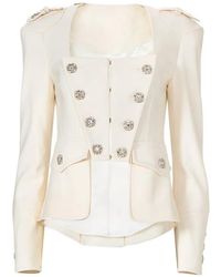 Costarellos - Bettina Crystal-Button Blazer - Lyst
