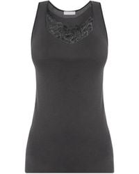 Hanro - Lace-Trim Tank Top - Lyst