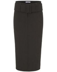 Patrizia Pepe - Belted Pencil Midi Skirt - Lyst
