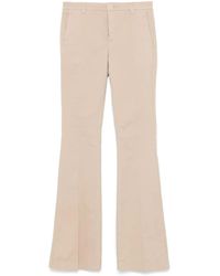 Twinset - Flared Twill Trousers - Lyst