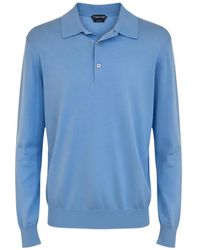 Tom Ford - Long-Sleeve Polo Shirt - Lyst