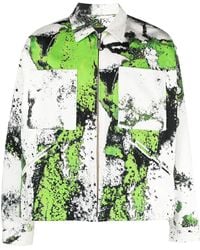 44 Label Group - Denim Jack Met Print - Lyst