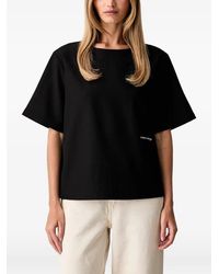 ARMANI EXCHANGE - Logo-Embroidered Zip-Fastening Top - Lyst