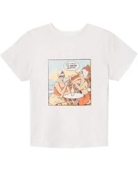 RE/DONE - Classic Same Graphic-Print T-Shirt - Lyst