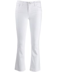 J Brand Jean crop Selena - Blanc