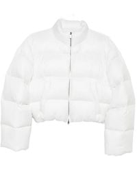 Gucci - Crest-Patch Cropped Down Jacket - Lyst
