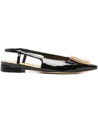 Mara Bini - Patent-Leather Slingback Pumps - Lyst