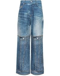 ANDERSSON BELL - Jeans Met Patchwork En Vlakken - Lyst