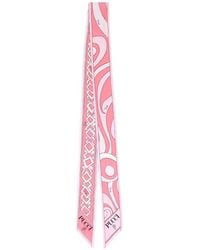 PUCCI - Pointed-Tip Silk Scarf - Lyst
