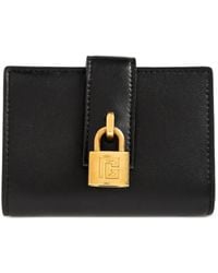 Balmain - Portemonnaie Mit Schloßdetail - Lyst
