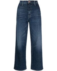 Mother - The Dodger Logo-tag Straight Jeans - Lyst