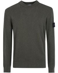 Stone Island - Pull Côtelé À Patch Logo - Lyst