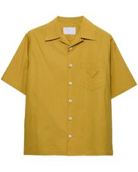 Prada - Bowling-Hemd Aus Baumwolle - Lyst