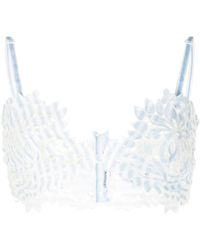 Ermanno Scervino - Lace-patterned Cropped Top - Lyst