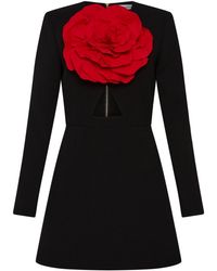 Rebecca Vallance - Rhosen Floral-appliqué Mini Dress - Lyst