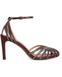 Bibi Lou - Serabi Crystal-Embellished Cage Sandals - Lyst