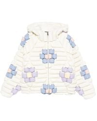 RAXXY - Quilted Floral-Pattern Jacket - Lyst
