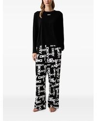 DKNY - Logo-Print Pajama Set - Lyst