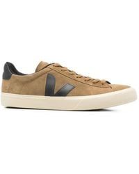 Veja - Logo-Patch Suede Sneakers - Lyst