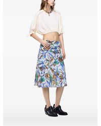 Rabanne - Puff-Sleeve Cropped Top - Lyst