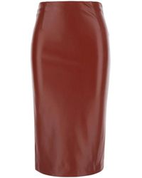 Jucca - Midi-Rok Met Verborgen Sluiting - Lyst