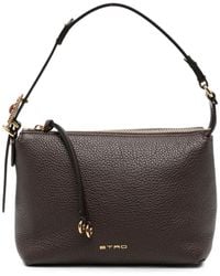 Etro - Grainy Leather Shoulder Bag - Lyst