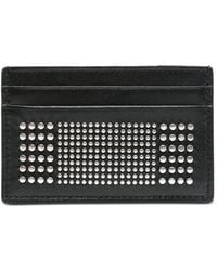 McQueen - Studded Leather Card Case - Lyst