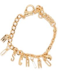 Moschino - Logo-Charm Chain Bracelet - Lyst