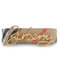 Burberry - Wendbarer Gürtel Mit Check - Lyst