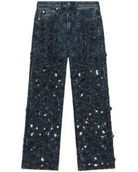 Rag & Bone - Logan Jeans mit Blumenspitze - Lyst