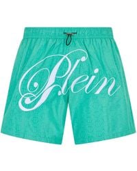 Philipp Plein - Swimming Shorts Monogram Signature - Lyst