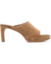Balenciaga - 80Mm Suede Platform Sandals - Lyst