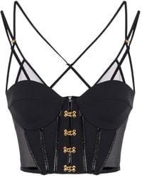 Elisabetta Franchi - コルセットディテール トップ - Lyst
