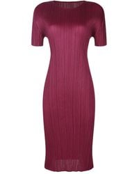 Pleats Please Issey Miyake - プリーツ ドレス - Lyst