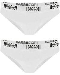 Wolford - Pure Logo-Waistband Briefs (Set Of Two) - Lyst