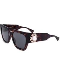 Moschino - Tortoiseshell-Effect Logo-Plaque Sunglasses - Lyst